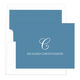 Classic Script Initial Folded Note Cards Image 2 of 6
